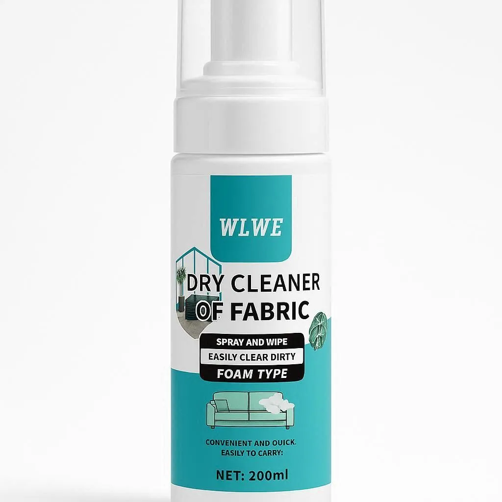 Пяна за сухо почистване, 200 мл, WLWE Dry Cleaner, за текстил, тапицерии, обувки и дрехи, без вода фото 3