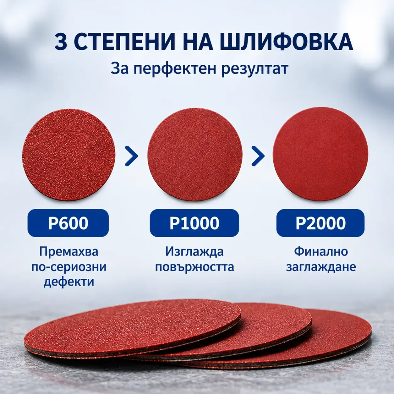 Комплект за полиране на фарове с абразивни кръгове и течност, HEADLIGHT POLISH, 30 мл, срещу пожълтяване, помътняване и окисляване фото 7