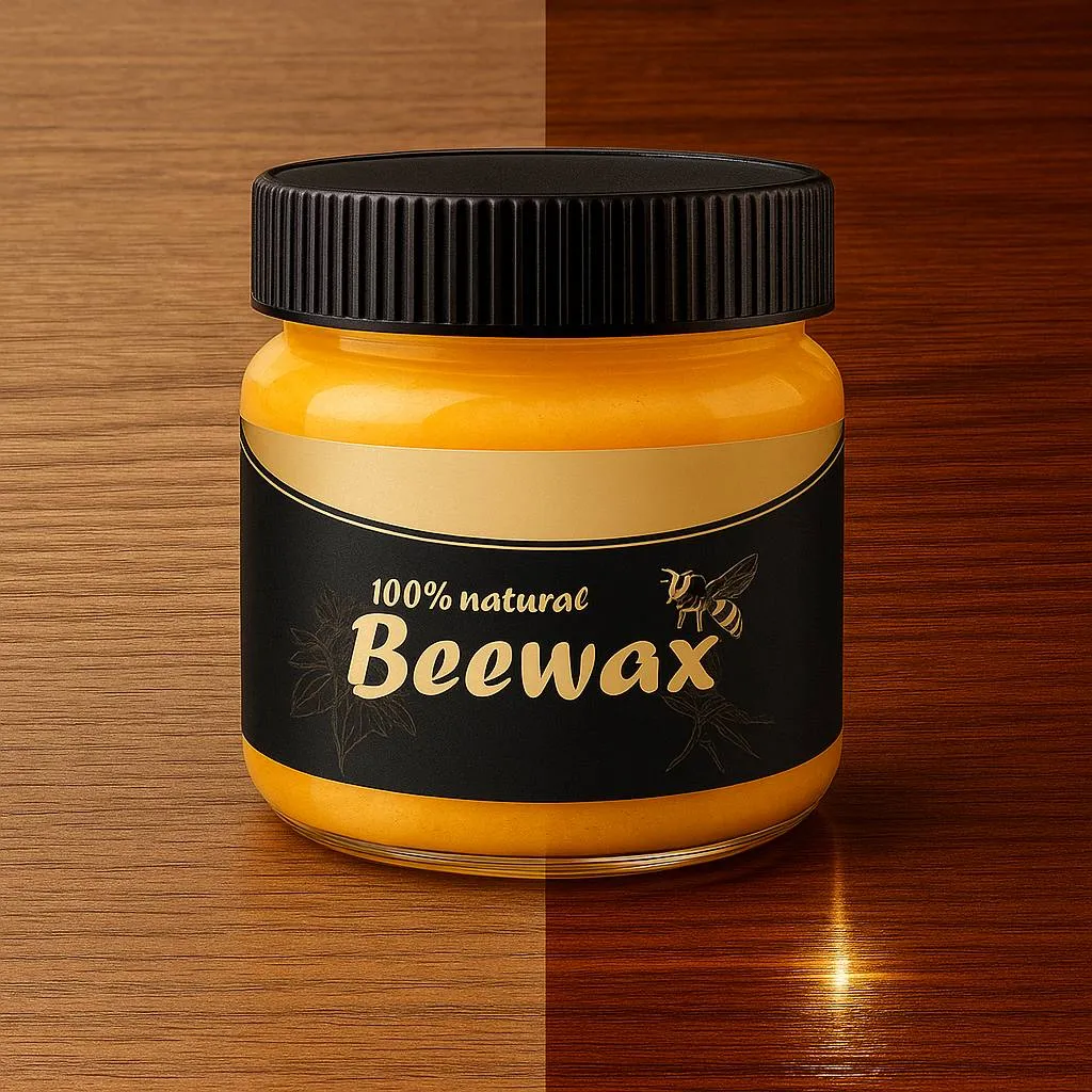 Пчелен восък за дърво, Premium Beeswax Wood Restore, за възстановяване, полиране и блясък на дървени повърхности, намалява видимостта на леки драскотини фото 7